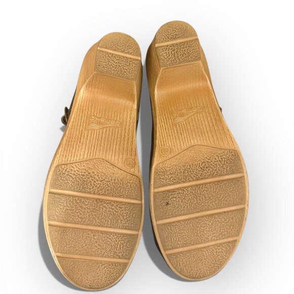 Dansko LILAH Mary Janes Black Oiled Pull Up Used Womens Shoes Size 39 Euro 8 US - Picture 8 of 16